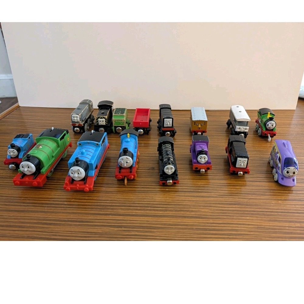 Mattel Thomas & Friends Train Engines Lot Mixed Colors Wood Diecast Toy Kids OS